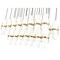 Z-Lite Cayden Linear Chandelier, 23-Light, 18in W x 54in L x 16.75in H, Modern Gold/Clear + Etched Opal 1946P-23L-MGLD - alternate 5